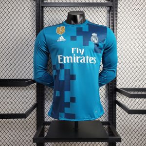 Real Madrid 2017/18 Dritte lange Ärmel Retro Trikot