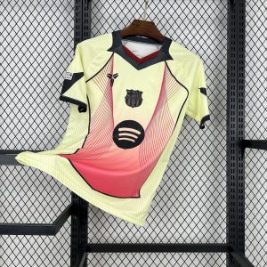 Barcelona 2025/26 gelb-rosa Sonderausgabe Trikot (Mit Champions League)