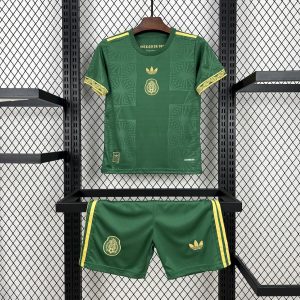 Mexiko 2025/26 Gold-Grünes Kindertrikot
