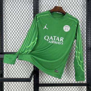 Paris Saint-Germain 2025/26 Grünes Torwart Trikot mit langen Ärmeln