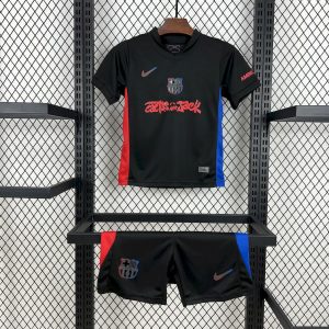 Barcelona 2024/25 Auswärts Travis Scott Edition Kindertrikot