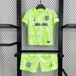 Barcelona 2024/25 Dritte Travis Scott Edition Kindertrikot