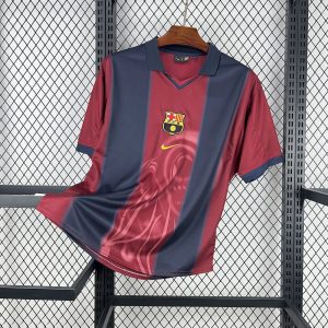 Barcelona 2000/01 Heimtrikot Retro Skeleton