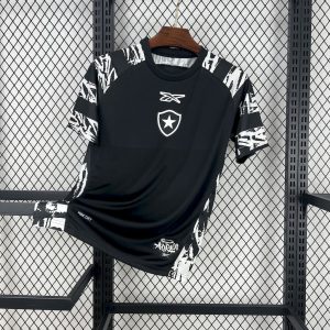 Botafogo 2025/26 Schwarzes Trainingsanzug-Trikot vor dem Spiel