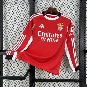 Benfica 2025/26 Heimtrikot mit langen Ärmeln