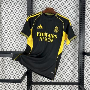Real Madrid 2025/26 Schwarz-gelbes Sondertrikot