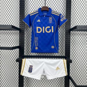 Kinder Real Oviedo 2025/26 Heimtrikot-Set